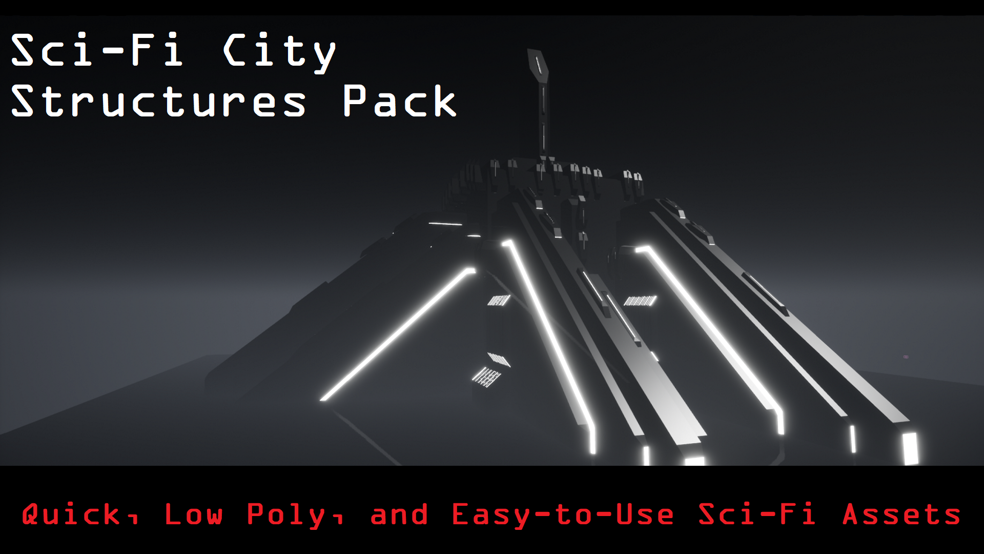 Low Poly Sci-Fi City Kit - Unreal Engine