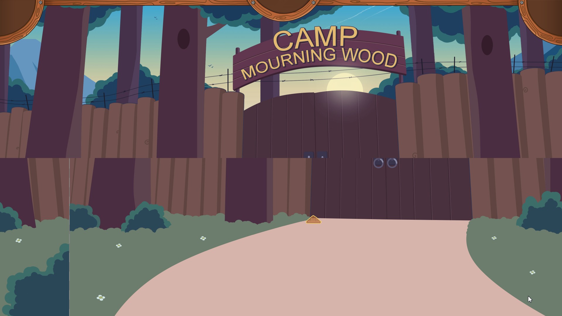 Camp mourning wood