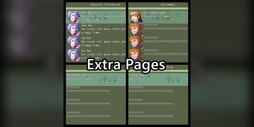 Cover image for RPGMaker MV plugin: Extra pages