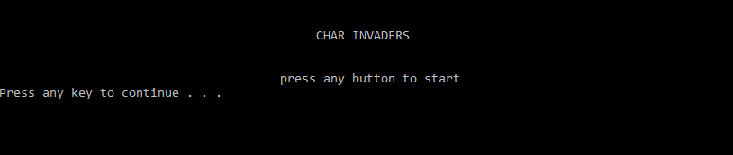 Char Invaders