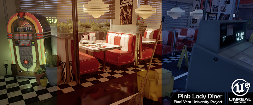 The Pink Lady Diner - UE5 Environment