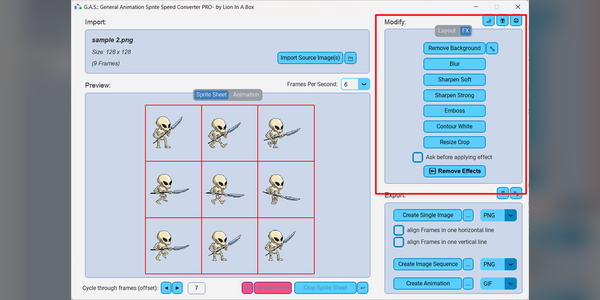 Super Simple Sprite Sheet-To-Gif Converter by Lion In A Box Games