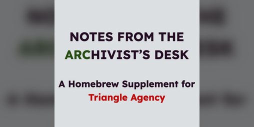 Cover image for Notes From the ARChivist's Desk