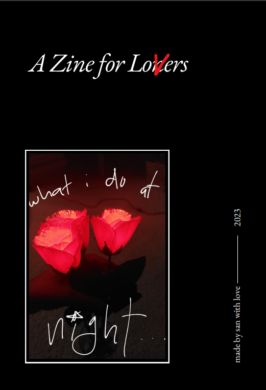 Zine for Lo(v)ers: What I Do at Night