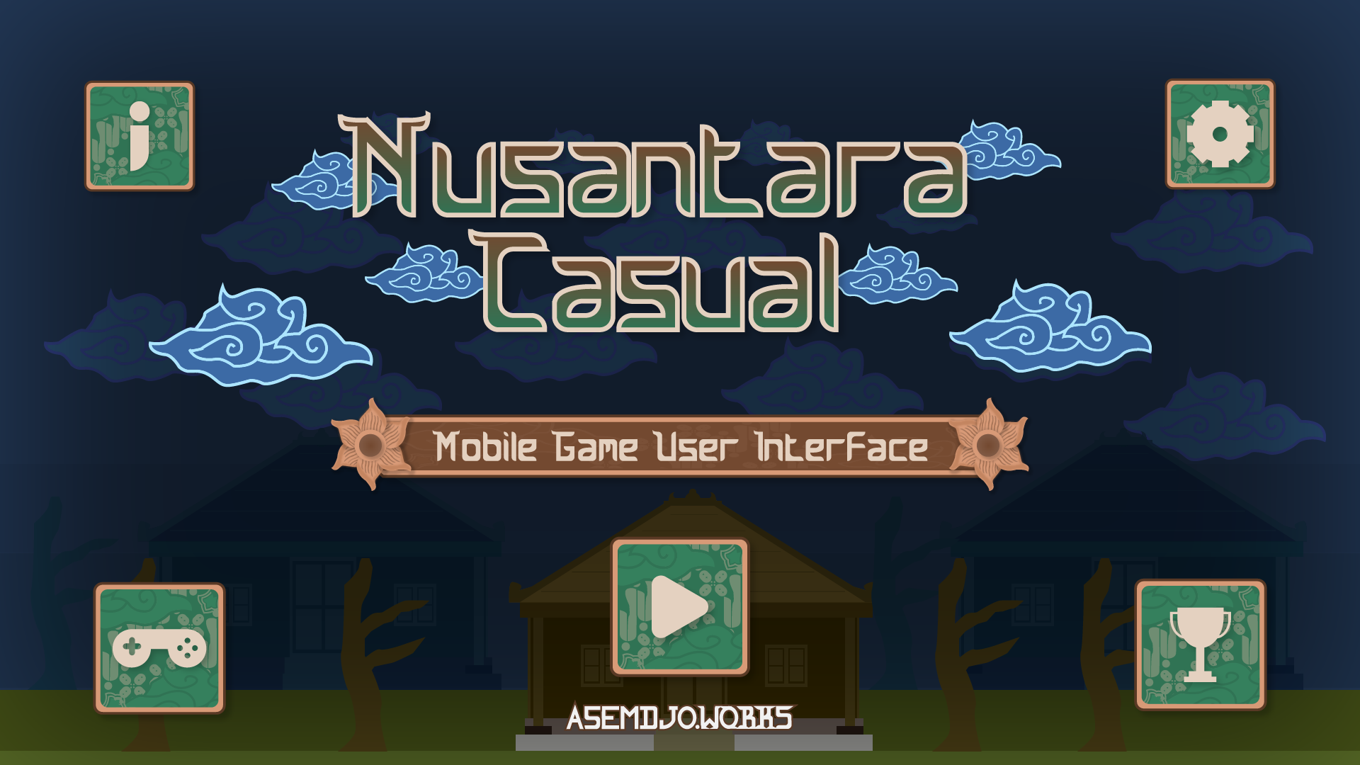 Nusantara Casual Mobile Game User Interface