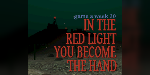 Cover image for IN THE RED LIGHT YOU BECOME THE HAND