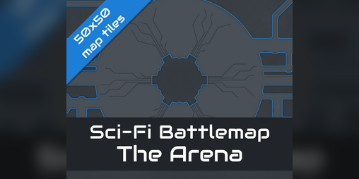 Cover image for Sci-Fi Battlemap - The Arena (VTT)