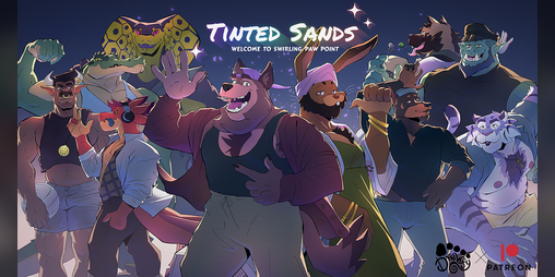 Cover image for Tinted Sands: Welcome to Swirling Paw Point