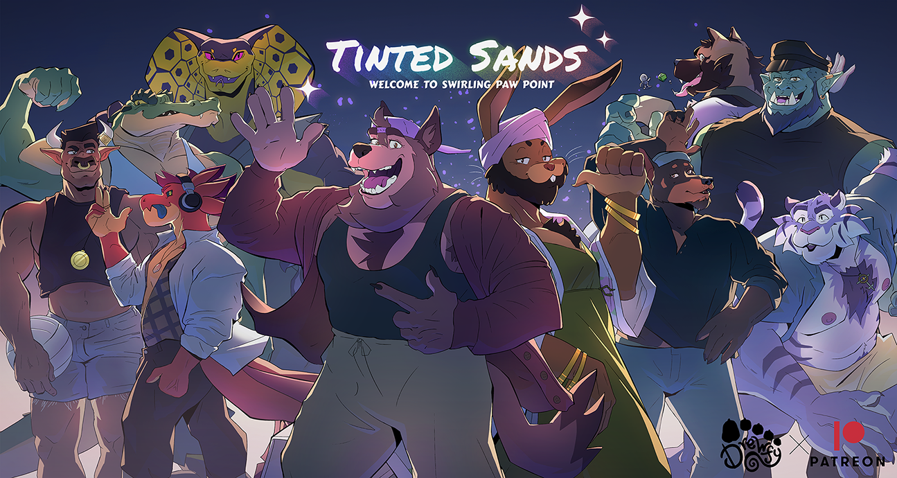 Tinted Sands: Welcome to Swirling Paw Point by Drewfy