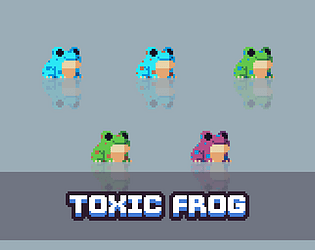 frog cartoon, pixelart 32x32 