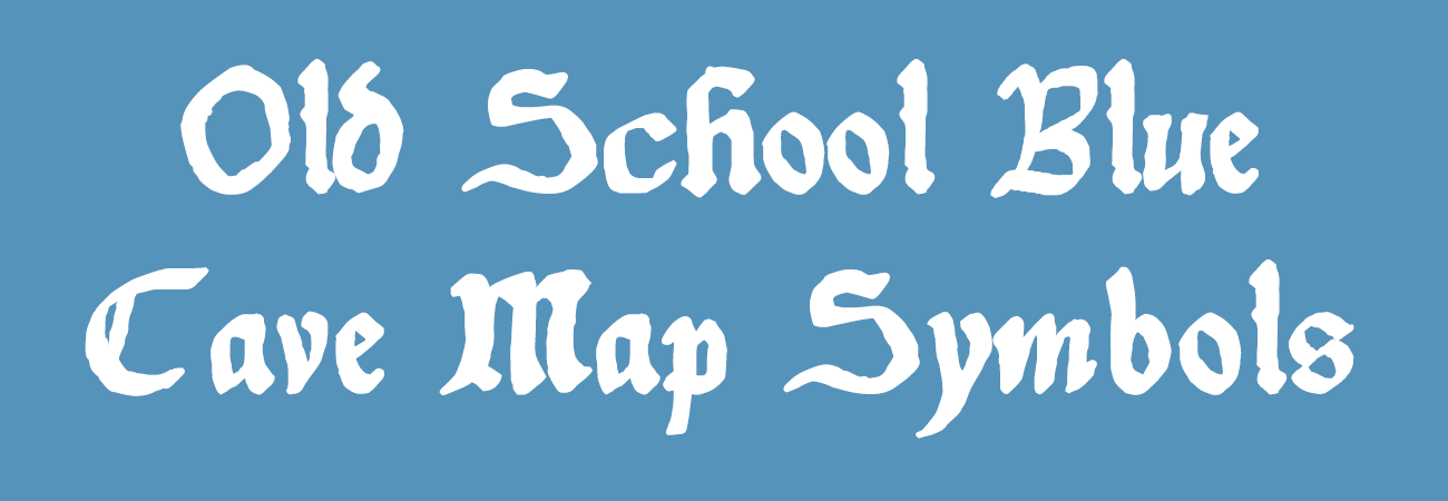 Old School Blue Cave Map Symbols
