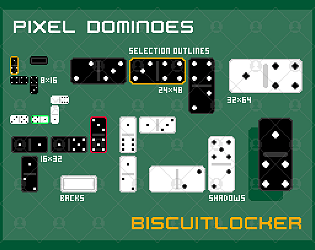 Domino Game Kit Graphic Assets - Royalty Free Game Art