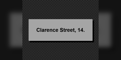 Cover image for Clarence Street, 14.