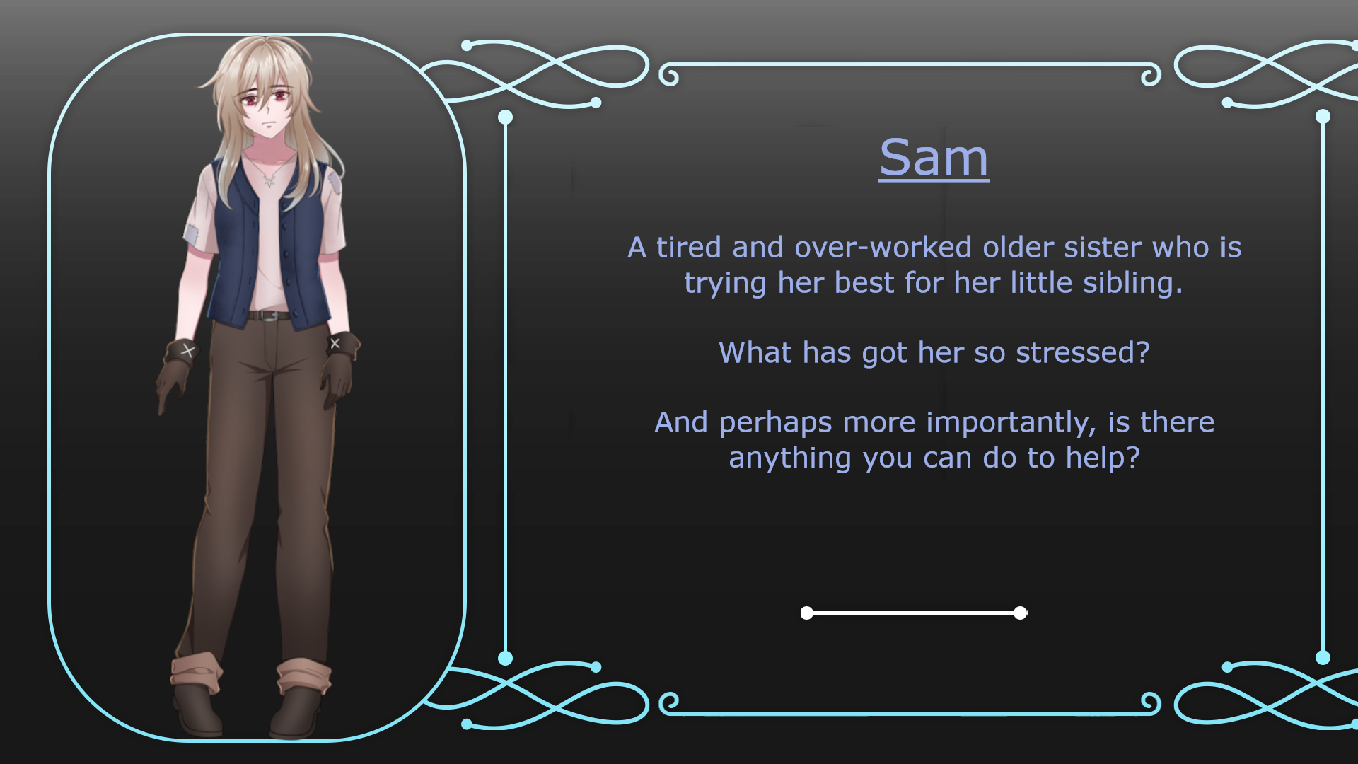 Sam Character Card
