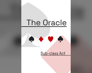 The Oracle   - Simple, Card-based RPG Oracle 