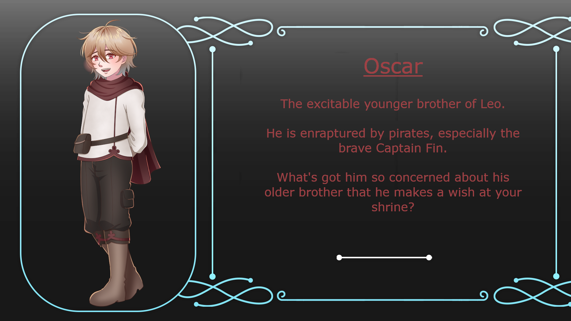 Oscar Character Card