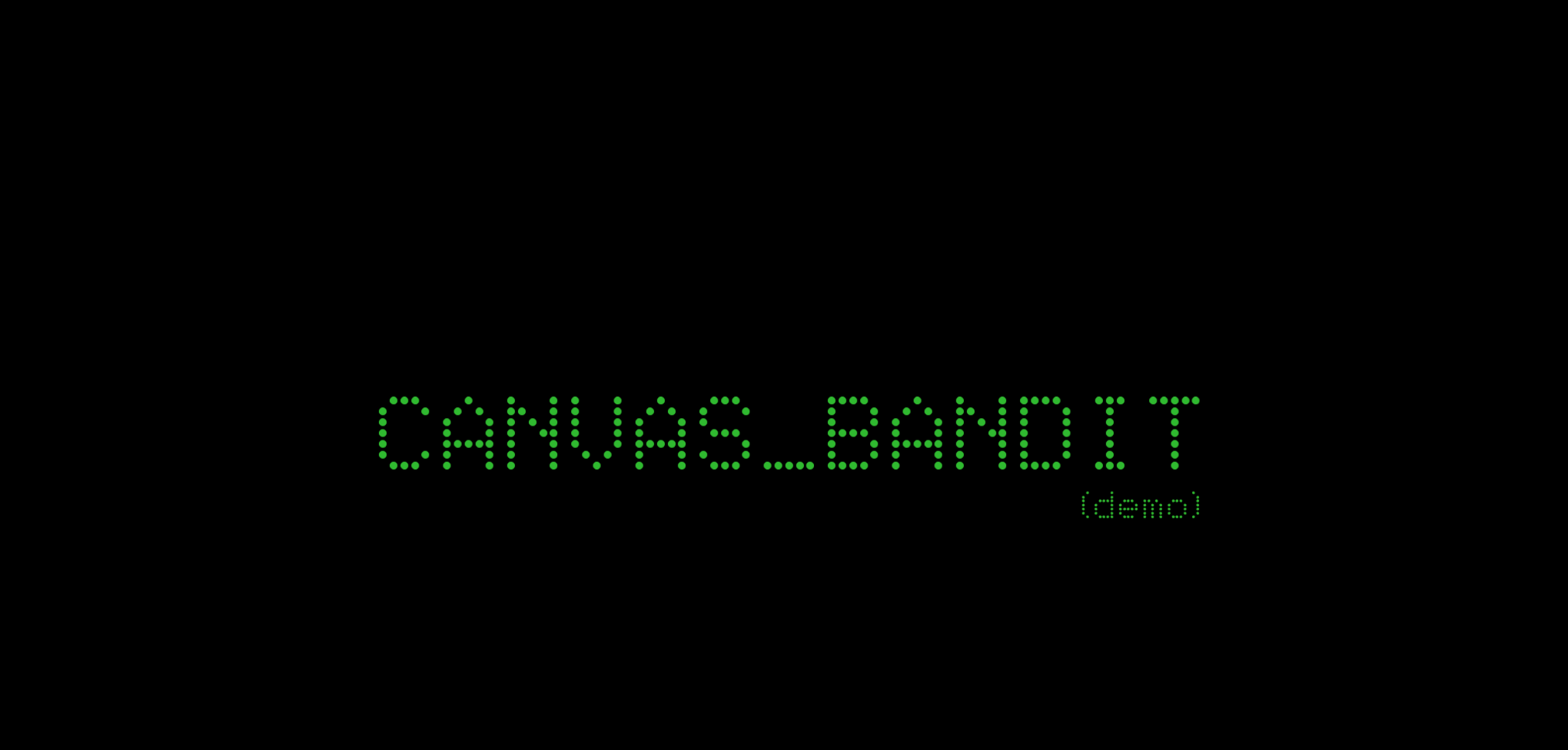 Canvas_Bandit (demo)