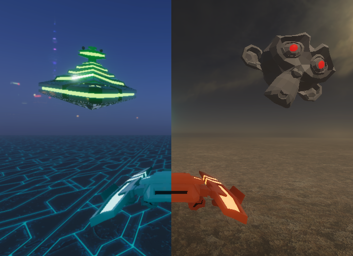 Ship vs Monkey vs Star Destroyer
