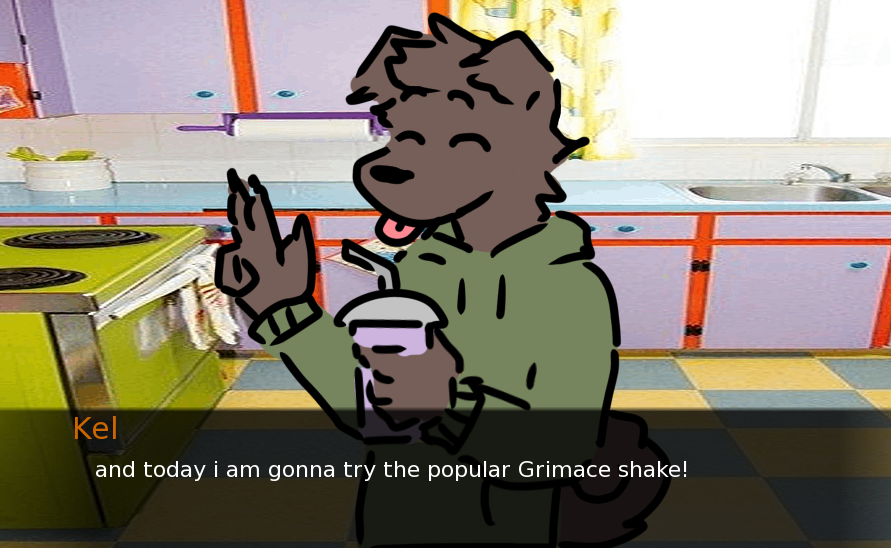 Cover image for Kel tries the grimace shake!