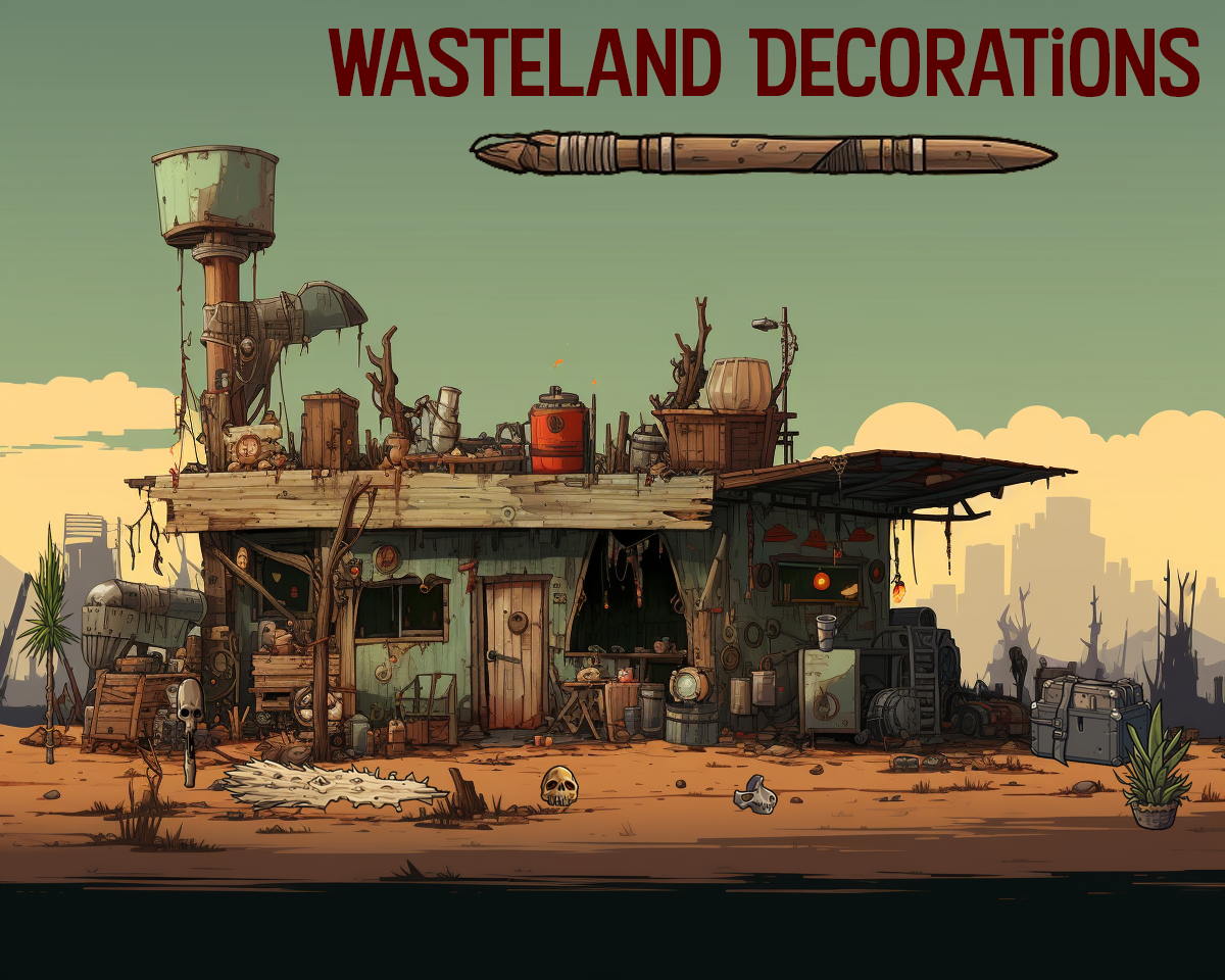 Wasteland Pixelart Decorations
