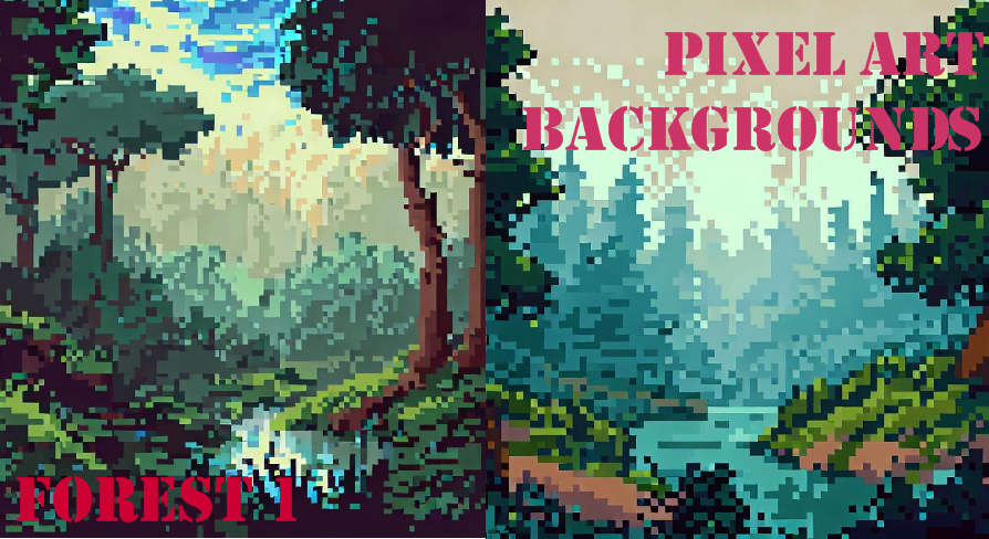 Pixel Art Backgrounds: Forest 1