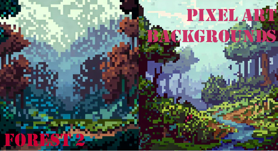 Pixel Art Backgrounds: Forest 2