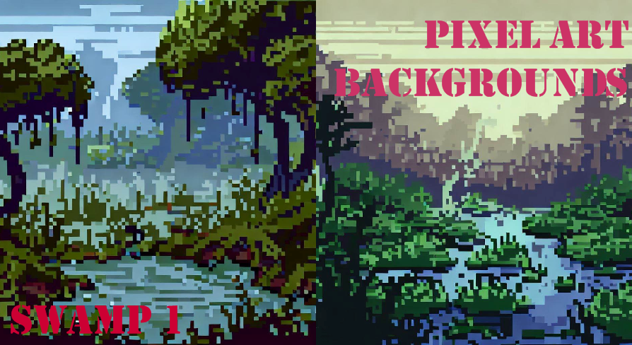 Pixel Art Backgrounds: Swamp 1