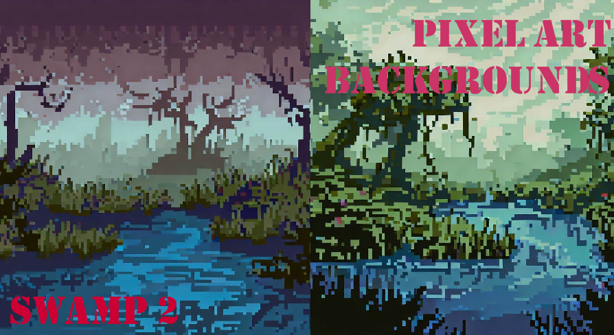 Pixel Art Backgrounds: Swamp 2
