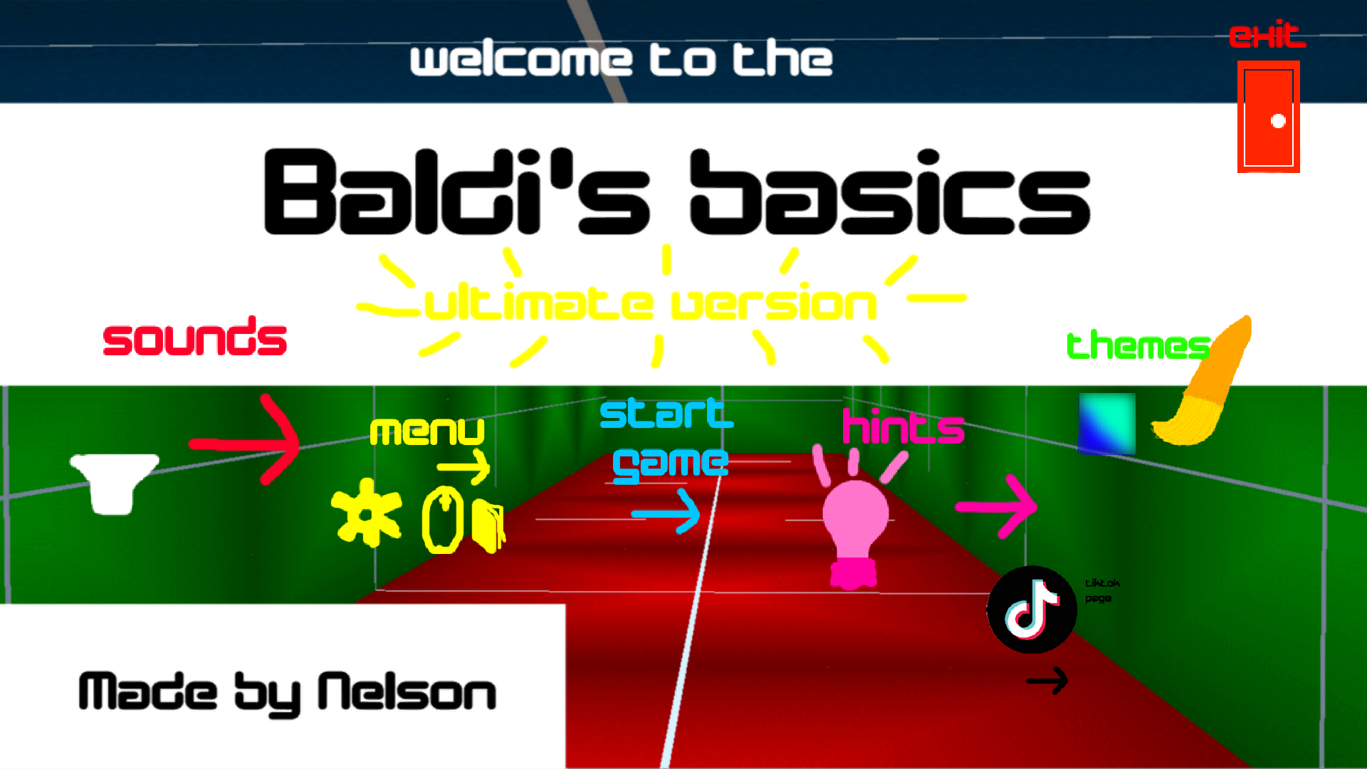 So I Used HaDerpNoobOffical's Anim8or Baldi Model To Create This Custom Baldi's  Basics Plus Title Screen (Credit To HaDerpNoobOffical) : r/BaldisBasicsEdu