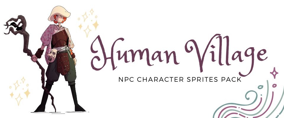 Human Village NPC sprites pack