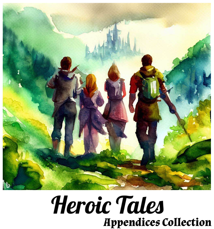 Heroic Tales Appendices Collection By Jmichaelstclair