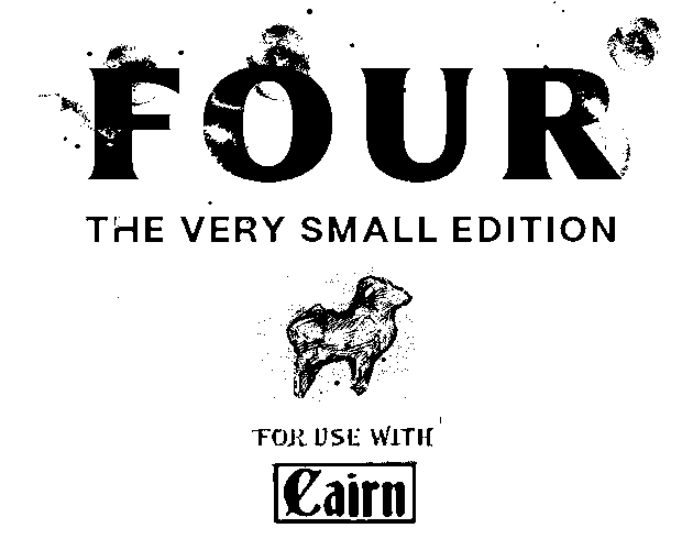 Cover image for FOUR - The very small edition