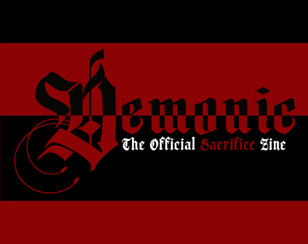 Cover image for Demonic: The Official Sacrifice Zine - Issue 1