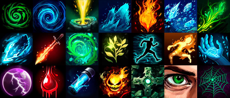500 RPG Skill Icons - Set 3