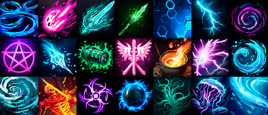 500 RPG Skill Icons - Set 4