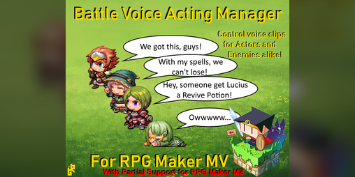 Cover image for Battle Voice Acting Manager for RPG Maker MV (with partial support for MZ)