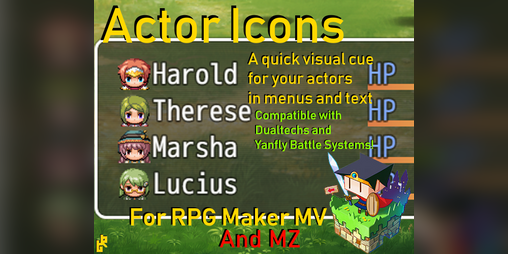 Cover image for Actor Icons for RPG Maker MV and MZ