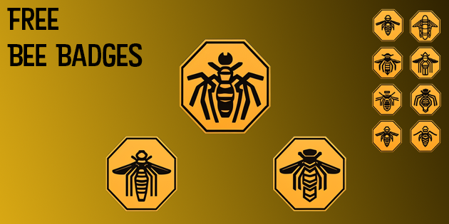 Free Bee Badges