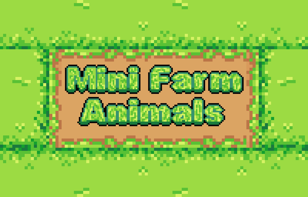 Mini Farm Animal 2D Pixel Art Asset