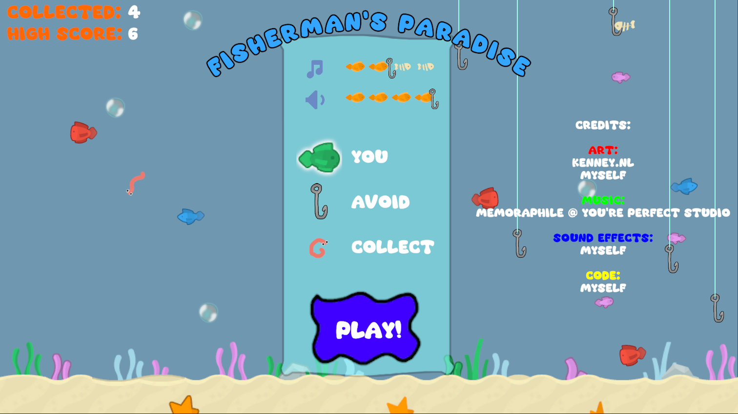 Fisherman's Paradise by CodeSmasher for GMTK Game Jam 2023 itch.io