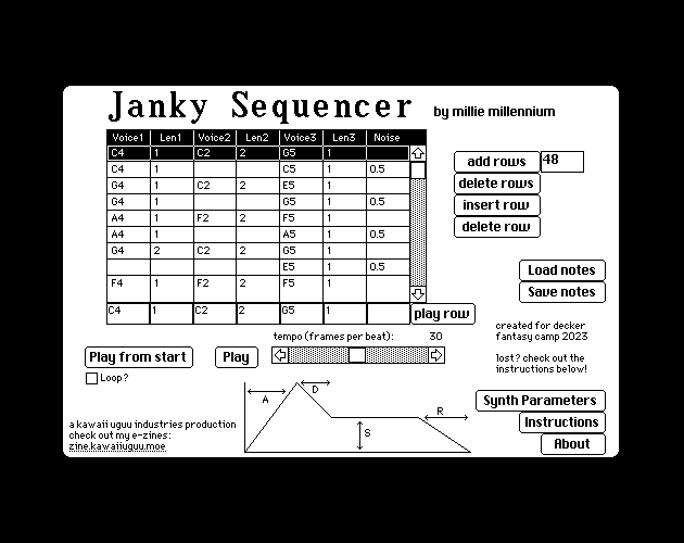 Janky Sequencer by Millie Squilly