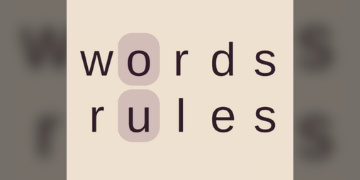 Cover image for Words Rules