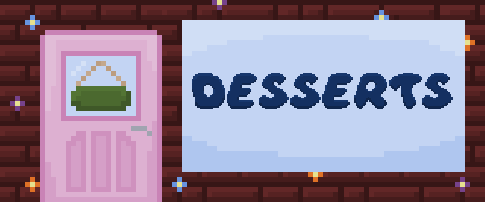 Pixel Art Modern Desserts Icon Pack 32x32 - Blissy (30 Icons)