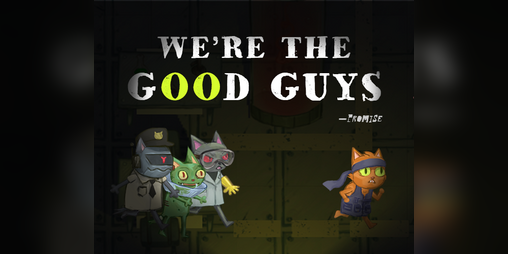 Cover image for We're the Good Guys (promise)