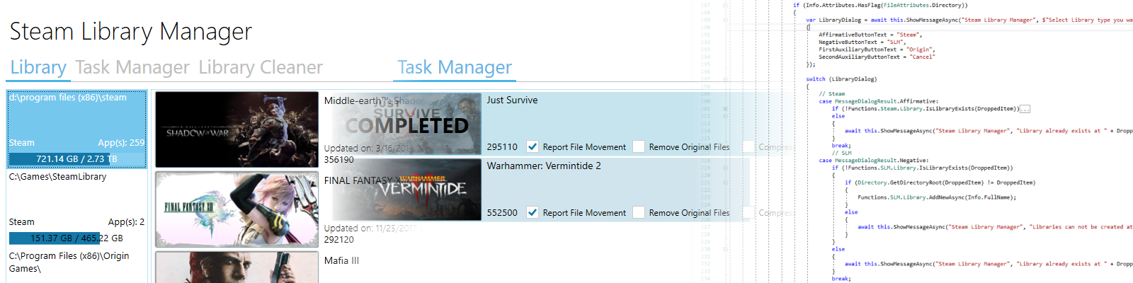 Steam Library Manager