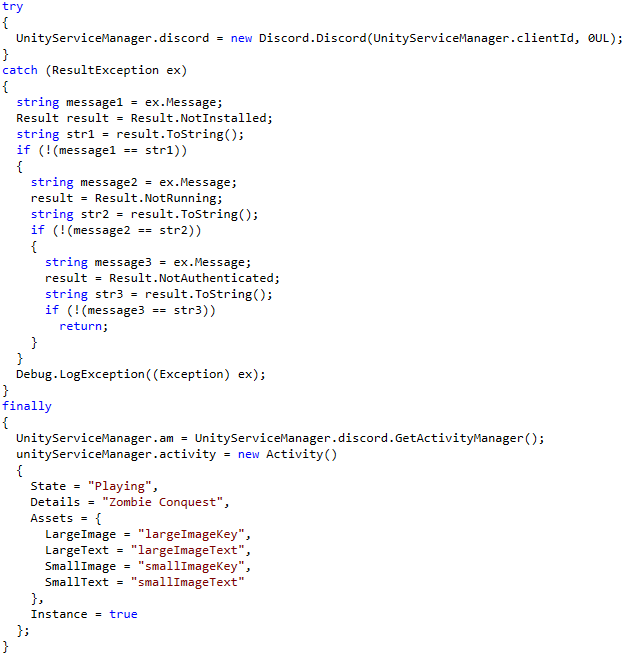 Figure 2: A decompilation of the published binaries