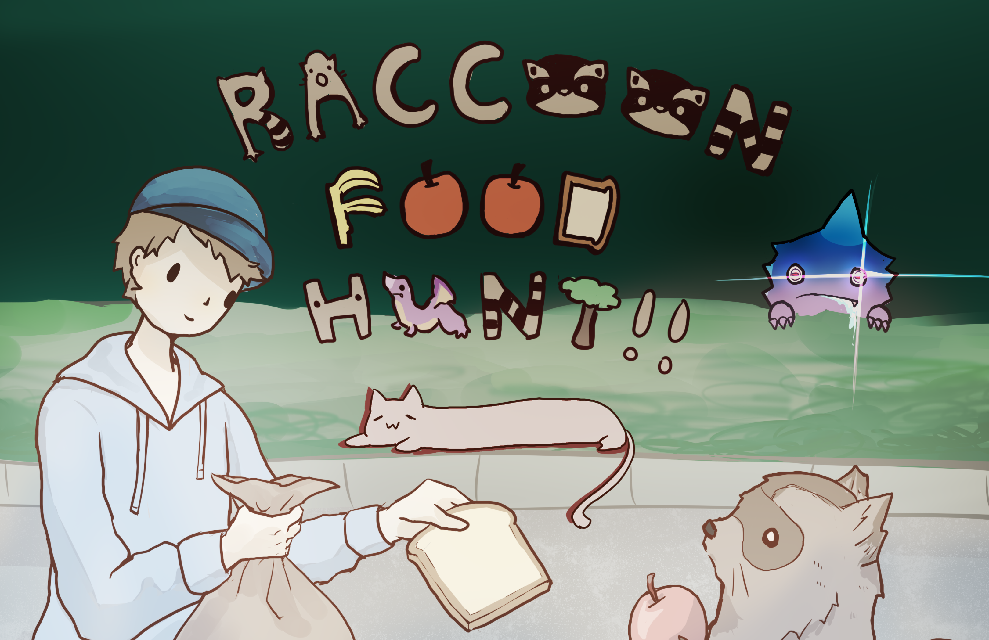 Raccoon Food Hunt!