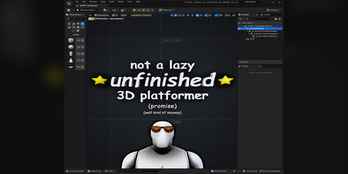Cover image for not a lazy unfinished platformer (promise) (well kind of anyway)
