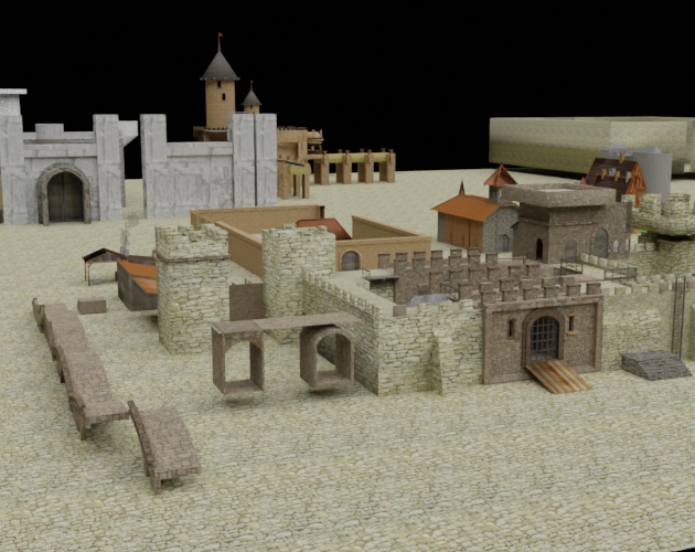 Modular 3D RPG Castles Kit v1.0
