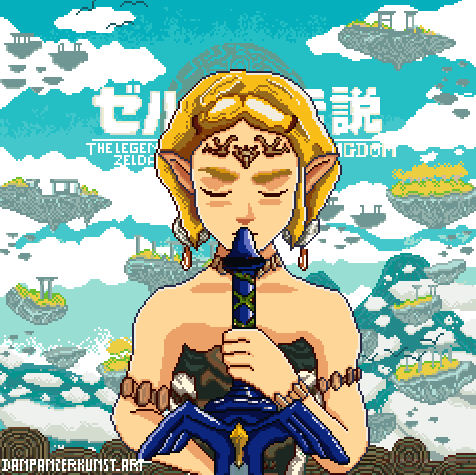 Link - Zelda Breath of the Wild - Pixel Art